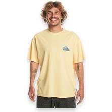 Quiksilver Take Us Back Logo Erkek Sarı Tişört