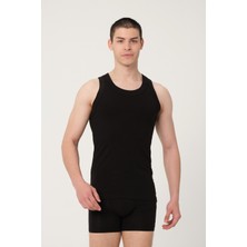 Fsm1453 Erkek Pamuklu Süprem Penye Slim Fit Atlet Kolsuz Likralı Üst 2'li - 1023