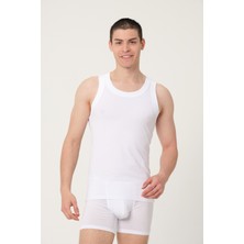 Fsm1453 Erkek Pamuklu Süprem Penye Slim Fit Atlet Kolsuz Likralı Üst - 1023