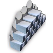 Ema Ambalaj Matbaa Baskılı Desenli Küp Blok Not Kağıdı (12ADET) Karton Kutulu 8x8 cm