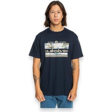 Quiksilver Tropical Rainbow Erkek Mavi Tişört