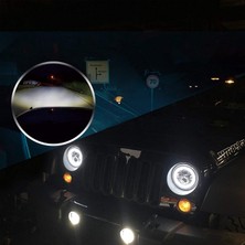 Blueleskyy Projektör Angel Eye cm Yuvarlak LED Ampul, Drl Amber Turn Singal (Yurt Dışından)