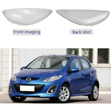 Blueleskyy Mazda 2 2007-2012 Için Araba Sol Şeffaf Far Lens Kapağı (Yurt Dışından)