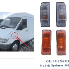 Blueleskyy Sprinter 1995-2006 Için 2 Adet Yan Tekrarlayıcı Lamba 0018204921 0018205021 (Yurt Dışından)