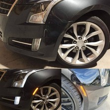 Blueleskyy Araba Ön Yan Işaretleyiciler, Cadillac Ats Cts Cts-V 2015-2019 Için, Şeffaf (Yurt Dışından)