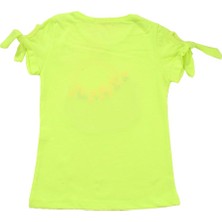 Canix Kids Çiçek Sepet Nakışlı Kız Bebek Tshirt Yeşil