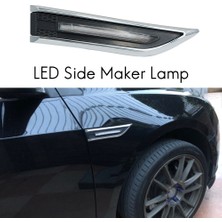 Blueleskyy Chevrolet Cruze Için 2 Adet Araba LED Yan Işaretleyici Lamba Sarı Işık Yayar (Yurt Dışından)