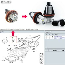 Blueleskyy -Bmw E39 E53 E60 E63 Için 8000K Amber LED Ampuller Lambalar [2 Adet Paket] (Yurt Dışından)