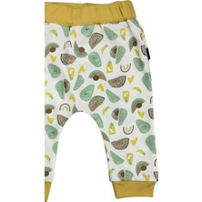 Miniworld Sevimli Avokado Pamuklu Unisex Bebek Alt Beyaz