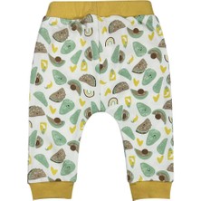 Miniworld Sevimli Avokado Pamuklu Unisex Bebek Alt Beyaz