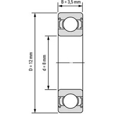 Prc MR128 Zz Rulman - 10 Adet