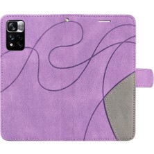 YH Mall Xiaomi Redmi Için Not 11 Pro Artı Pu Deri Flip Folio Kılıf ile (Yurt Dışından)