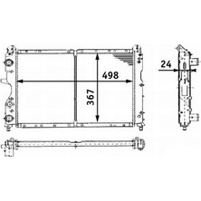 Radyatör Tmpr-Tipo 1.4i-1.6i Mek Ac Klimasiz 498X359X34 18051