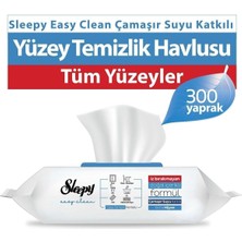 Sleepy Easy Clean Çamaşır Suyu Katkılı Yüzey Temizlik Havlusu 3X100 (300 Yaprak)