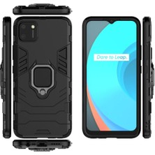 YH Mall Realme C11 Için Kılıf 360 &deg; Dönen Halka Darbeye Kapak Kickstand Askeri (Yurt Dışından)