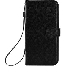 YH Mall Tecno Spark 20 Pro Deri Cüzdan Kapağı Için Kılıf Geometrik Desen Toka (Yurt Dışından)