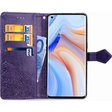 YH Mall Oppo Oppo 4 Pro 5g Darbeye Deri Kılıf Için Kılıf Zarif Desen (Yurt Dışından)