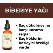 Nevilife 3'lü Bakım Yağları Biberiye Yağı 50 ml, Hindistan Cevizi Yağı 50 ml, Hint Yağı 50 ml