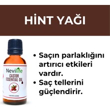 Nevilife 3'lü  Bakım Yağları Biberiye Yağı 20 ml, Hindistan Cevizi Yağı 20 ml, Hint Yağı 20 ml