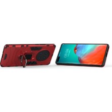 YH Mall Huawei Mate 40 Pro Için Kickstand Askeri Damla Koruma Halkası Kapak (Yurt Dışından)