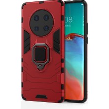 YH Mall Huawei Mate 40 Pro Için Kickstand Askeri Damla Koruma Halkası Kapak (Yurt Dışından)