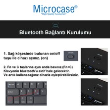 Microcase Lenovo Tab M11 11 Inch Tablet Için Bluetooth Touchpad Klavye  + Tablet Standı