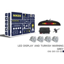 Niken Park Sensörü LED Ekran ve Turkce Uyarı Gri