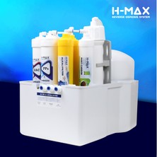 H-MAX Reverse Osmosis System H-Max 13 Aşama Lg Membranlı 12 Litre Çelik Tanklı Mineralli Su Arıtma Cihazı - 0018