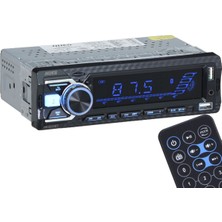 Hues 4X60W Rms Çift USB Girişli Bluetooth 'lu 7 Renkli Ekran Oto Radyo Teyp HS-3200 Bt