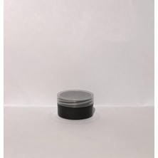 Zylan Ambalaj 10 ml Siyah Akrilik Krem Kutusu, Kozmetik Kutu, Şeffaf Kapak, Plastik Kutu, 25 Adet