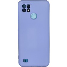 Newface Realme C21 Kılıf Nano Içi Kadife  Silikon - Lila 24051