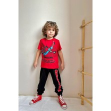 Diamondstar Marvel Baskılı Spiderman Süpermen  Karakterli Alt Üst Erkek Çocuk Aşofman Takım