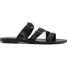 Sole Sisters Pılas Düz Terlik - Siyah