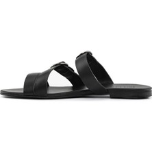 Sole Sisters Pılas Düz Terlik - Siyah