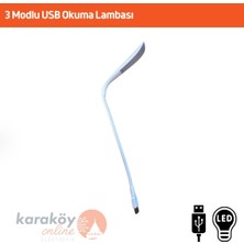 Okuma Lambası Dokunmatik Usb Giriş