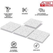 Tink Kendinden Yapışkanlı Gri Motifli Desenli Pvc Karo 30X30 cm (11 Adet) 1m2