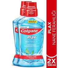 Colgate Plax Nane Ferahlığı Plağa Karşı Ağız Bakım Suyu 500 ml x 2 Adet