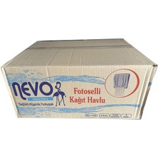 Nevo Hareketli Rulo Kağıt Havlu - Makine Havlusu - 4 Kg. - 21 Cm. - 2 Kat - 6'lı Koli