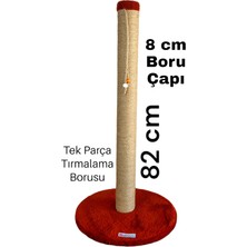 Lena Pet 82 cm Uzun Boy Yuvarlak Taban Tek Parça 8 cm Boru Çapı Kedi Tırmalama Tahtası