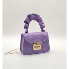 Dzc Kuzenler Avm Küçük Boy Çocuk & Genç Çantası Kapitone Deri Zincir Askılı