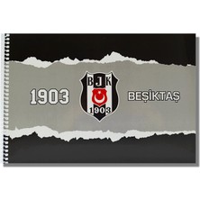 Timon Beşiktaş 17X24 15 Yaprak Karton Kapak Spiralli Resim Defteri 3 Adet