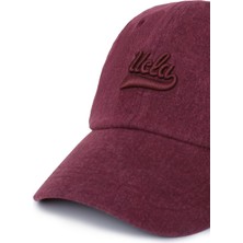 Ucla Fortuno Bordo Baseball Cap Nakışlı  Unisex Şapka