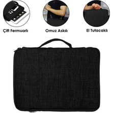 Microcase Honor Pad 9Omuz Askılı ve El Tutacaklı Universal Siyah TAŞIMAÇANTASI-AL8130