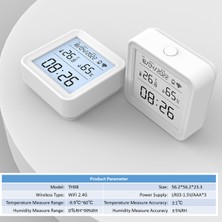 Internet Wıfı Sıcaklık Nem Sensörü Kablosuz Akıllı Termometre Higrometre Monitör Termometre Desteği Alexa Google Home (Yurt Dışından)