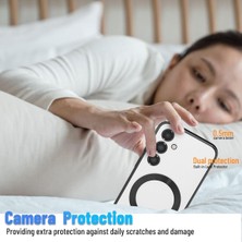 Teknomoda Samsung Galaxy Note 20 Ultra Kılıf Kamera Lens Korumalı Renkli Magsafe Şeffaf Silikon Siyah