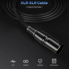 Internet Rca Xlr Ses Kablosu 3-Pin Mikrofon Kablosu Xlr Erkek Rca Hifi Stereo Yama Kablosu Kurşun Tel Amplifikatörler Için 5 Metre (Yurt Dışından)