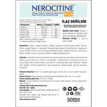 Nerocitine Plus (Sitikolin, Vitamin C, Vitamin B1, Vitamin B6 Ve Vitamin B12 İçeren Takviye Edici Gıda)