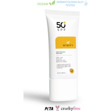 WIWIFY Leke Karşıtı Cilt Tonu Eşitleyici Yüksek Korumalı Güneş Kremi Spf 50+ 50ML (Aloe Vera Özlü)