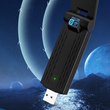 Internet Wifi6 USB Adaptörü AX1800M USB Çift Bant 2.4ghz/5ghz Kablosuz Ağ Kartı Usb3.0 Wifi6 Ağ Kartı (Yurt Dışından)