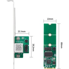 Internet I225 2.5g 2500 Mbps M.2 B Anahtar M Anahtar Pcıe 2.5 GB Ethernet Kartı RJ45 Lan B/m Anahtar Dizüstü Bilgisayar Kontrol Kartı (Yurt Dışından)